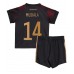 Tyskland Jamal Musiala #14 Replika Babykläder Borta matchkläder barn VM 2022 Korta ärmar (+ Korta byxor)